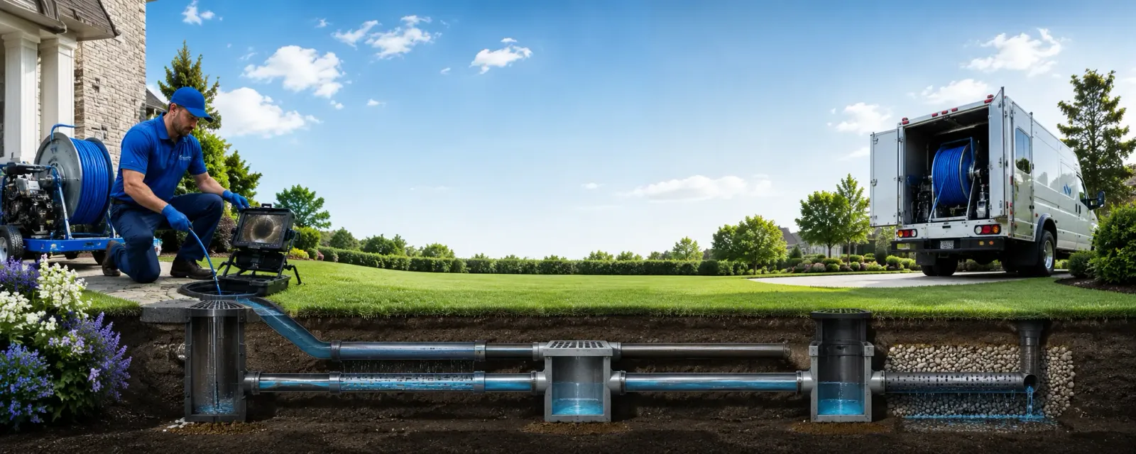 Outdoor drain cleaning information for Barren Springs, VA
